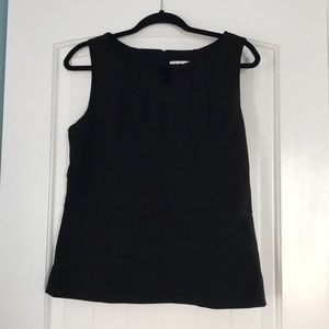CAbi Black Pleated Tank